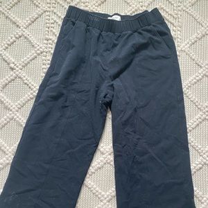 Black Abercrombie Soft Af wide leg pants